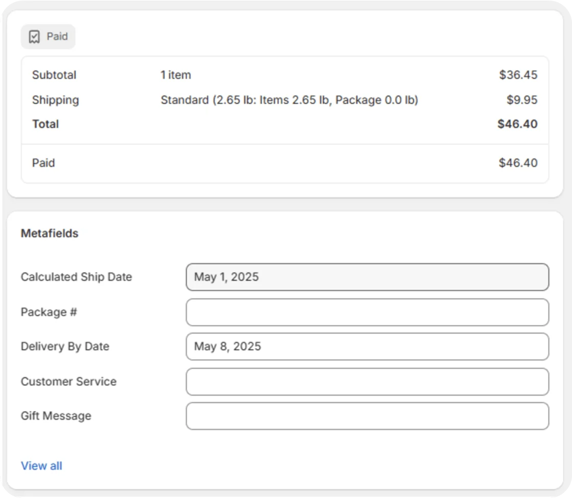 Single checkout summary consolidating every recipient shipment into one order